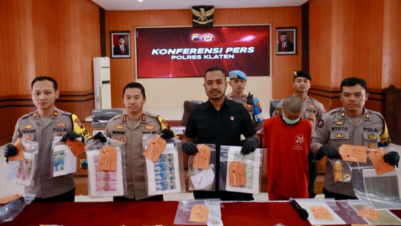 Buat Uang Palsu Rp 132 Juta: Pelaku Ditangkap di Klaten, Polisi Buru Dalang Utama