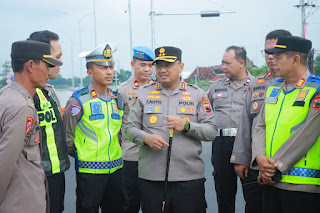 Kapolres Klaten Gelar Pengecekan Kesiapan Pospam Operasi Ketupat Candi 2025