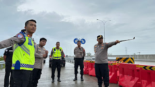 Kapolres Klaten Pimpin Pengecekan Pengamanan di Rest Area KM 19 Tol Solo-Jogja