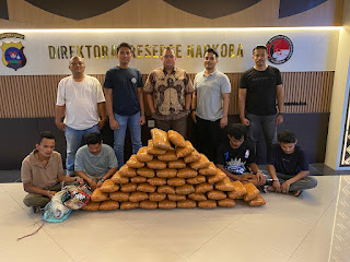Polisi Gagalkan Peredaran 47 Kg Ganja di Sumbar, 4 Tersangka Ditangkap