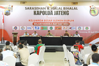 Sarasehan Kapolda Jateng Dengan Serikat Buruh; Komitmen Wujudkan May Day 2025 Kondusif