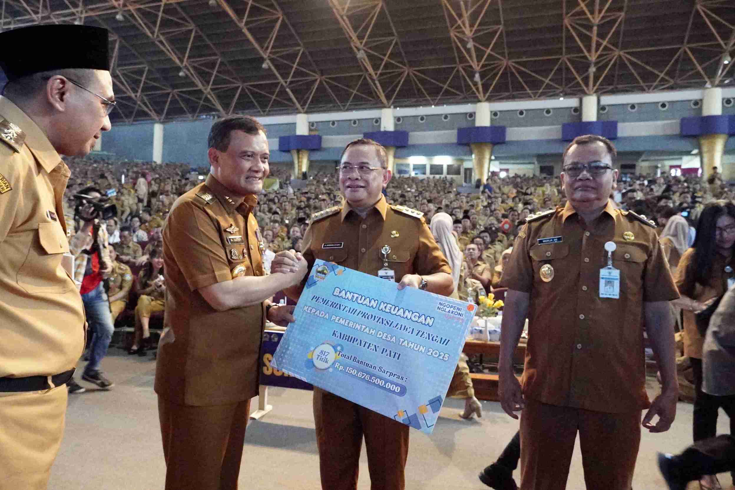 Kabupaten Pati Terima Bantuan Rp 150 Miliar, Bupati Sudewo Pastikan Dana Sarpras untuk Desa Tersalurkan Optimal
