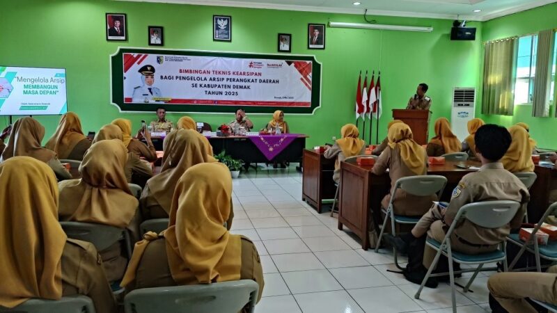 Dinperpusar Demak Gelar Bintek Kearsipan bagi Pengelola Arsip Perangkat Daerah