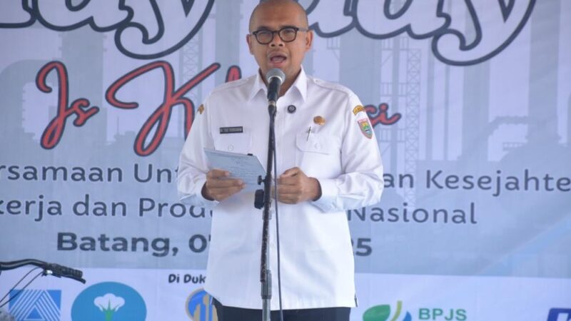 Peringati Hari Buruh, Bupati Batang Apresiasi Komunikasi Buruh dan Pengusaha
