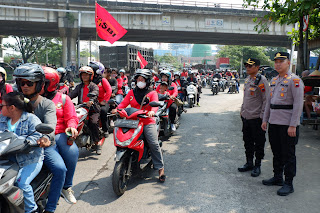 Jamin Keselamatan Peserta Aksi Mayday, Polri Kawal Keberangkatan Dari Jepara Menuju Semaran