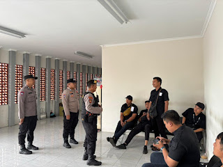 Patroli Satgas Samapta Cegah Premanisme di Terminal Cangkiran Semarang
