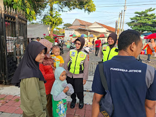 Polwan Polres Klaten Gelar Patroli Sepeda di Car Free Day untuk Tingkatkan Keamanan