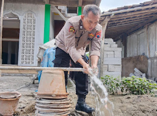 Polres Grobogan Peduli Air Bersih, Aiptu Surono Bangun 8 Sumur Bor di Masjid