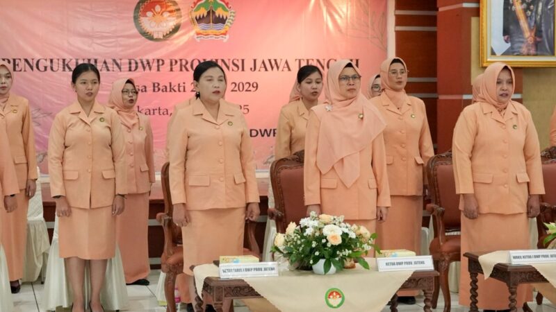 Dikukuhkan, DWP Provinsi Jateng Siap Wujudkan Sehat Berdaya – Pemerintah Provinsi Jawa Tengah