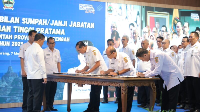 Ini 29 Pejabat Pimpinan Tinggi Pratama yang Dilantik Gubernur – Pemerintah Provinsi Jawa Tengah