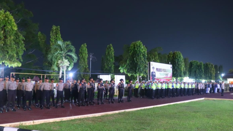 Ratusan Personel Gabungan Dikerahkan dalam Operasi Pemberantasan Premanisme di wilayah Hukum Polres Pekalongan