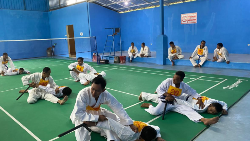 Tingkatkan Skill Anggota, Polres Pekalongan Gelar Latihan Beladiri Polri