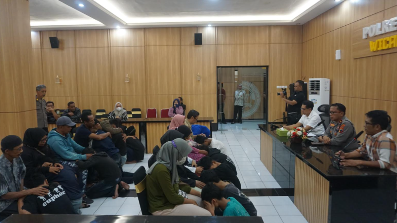 Hendak Tawuran di Kejobong, 12 Remaja Diamankan Polres Purbalingga