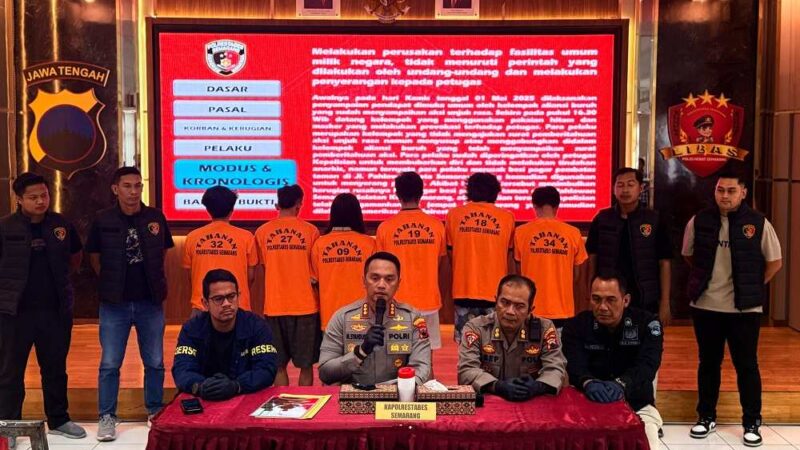 Polisi Tetapkan 6 Orang Tersangka Kerusuhan Aksi Mayday di Semarang