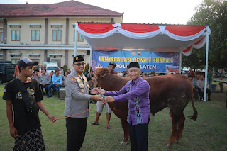 Polres Klaten Salurkan 60 Hewan Kurban ke Warga, Tegaskan Komitmen Pelayanan Umat