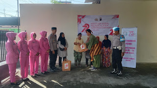 Polsek Manisrenggo Salurkan Bantuan Sosial Bersama Perguruan Silat dalam Rangka Hari Bhayangkara ke-79