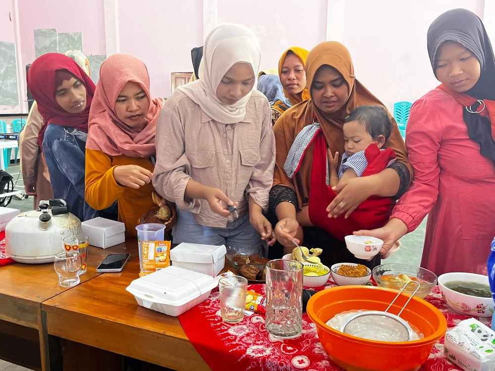 Cegah Stunting, Ibu-Ibu Ngargosoko Dibekali Cara Bikin MP-ASI Bergizi