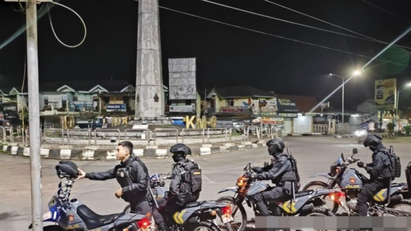 Polres Pekalongan Gelar Patroli KRYD, Antisipasi Aksi Premanisme dan Kejahatan