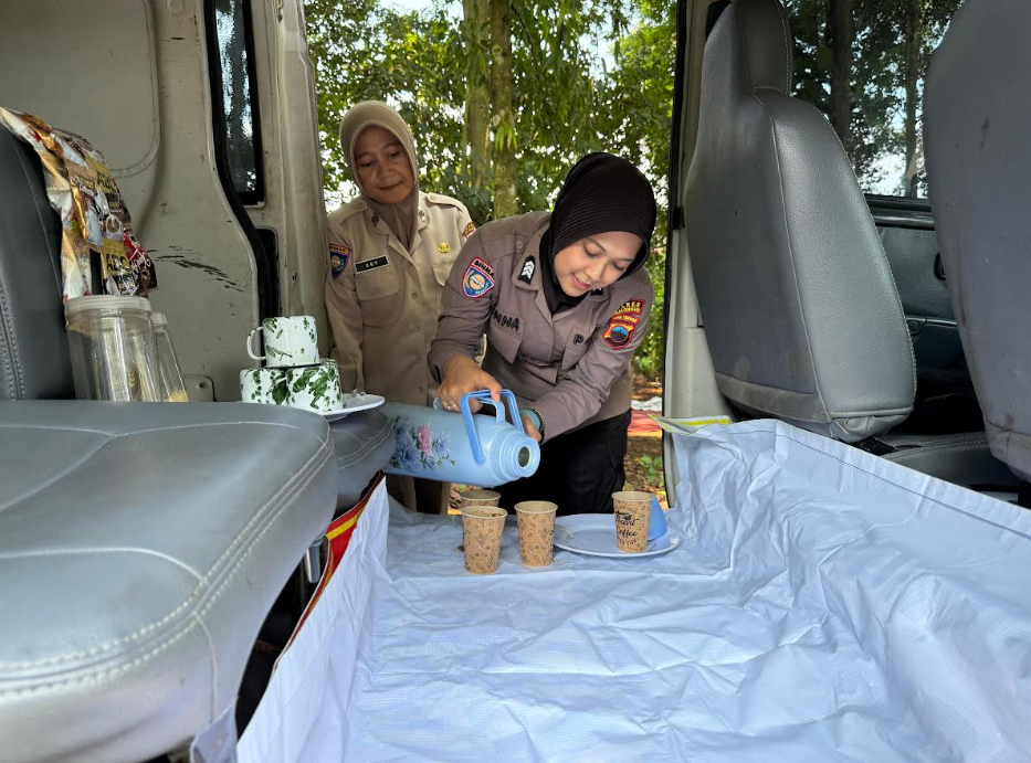 Ngopi On The Spot, Kasat Binmas Polres Pekalongan Sampaikan Hal Ini Kepada Warga