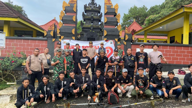 Gelar Bakti Religi, Polsek Kajen Gandeng TNI, PSHT, Ormas dan Warga