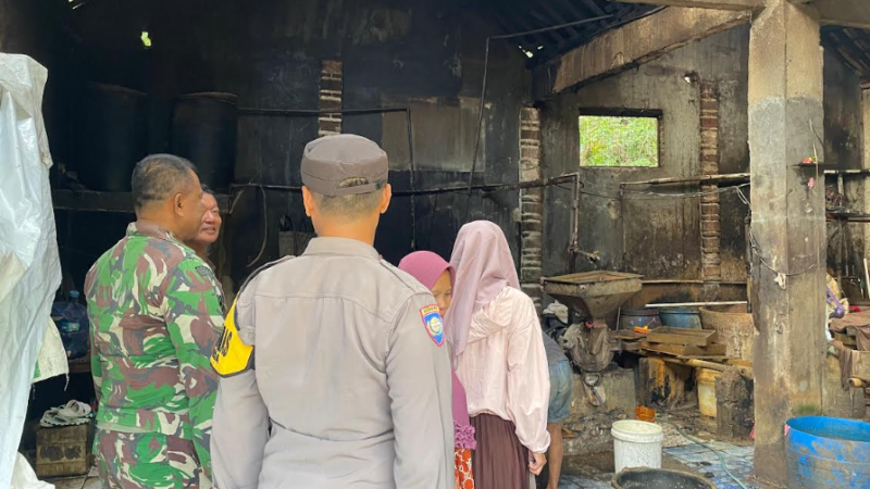 Pabrik Tahu di Wiradesa Pekalongan Terbakar