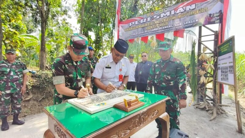 TMMD Tahap II Kabupaten Sragen Rampung, Kolaborasi Nyata untuk Kemajuan Desa – Pemerintah Provinsi Jawa Tengah
