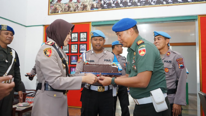 HUT POMAD ke-79 Subdenpom IV/2-1 Magelang Dapat Kejutan dari Kapolres Magelang Kota
