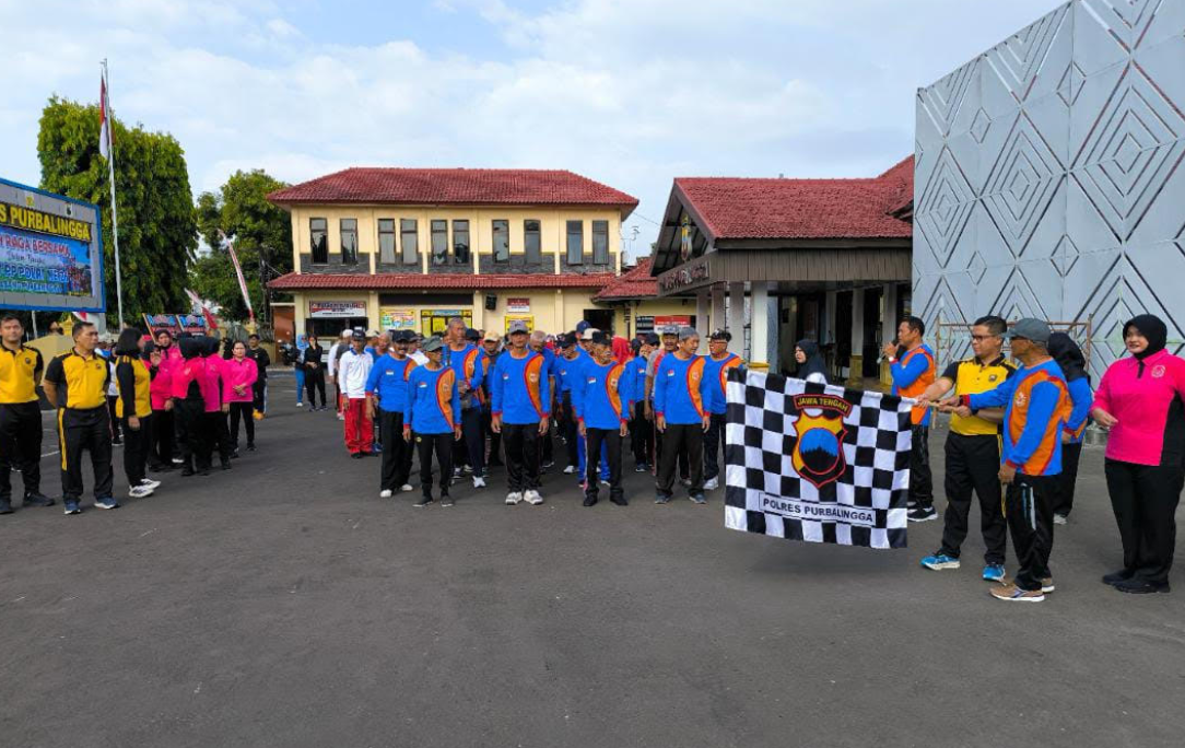 Polres Purbalingga Gelar Olahraga Bersama Peringati HUT PP Polri
