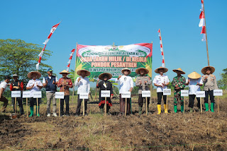 Polres Klaten Tanam Jagung Masa Tanam Ketiga di Lahan Ponpes untuk Dukung Ketahanan Pangan