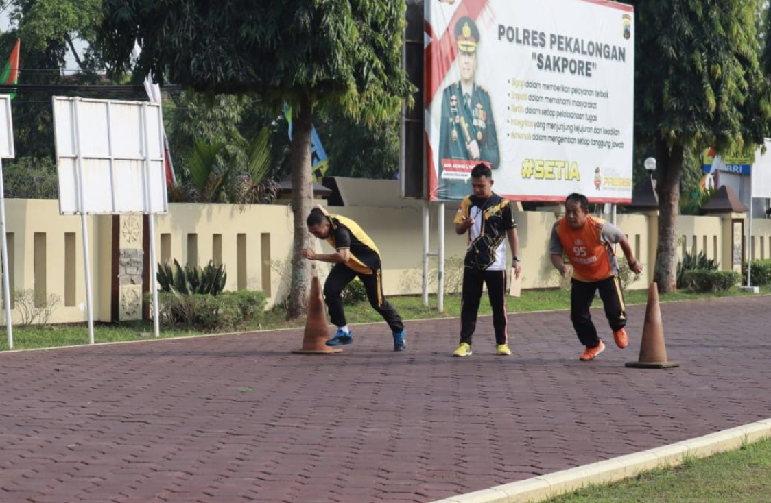 Polres Pekalongan Gelar Tes Kesamaptaan Jasmani, Ukur Kesiapan Fisik Personel